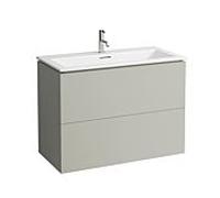 LAUFEN Kartell set de lavabo 8603376411041 avec socle, 2000 , 100x50x72,6cm, gris galet