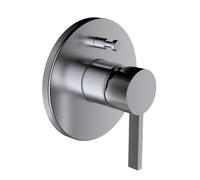 LAUFEN Kartell Set de montage final d'une main pour mitigeur de bain encastré pour Simibox Standard ou Simibox light, clapet anti-retour de tuyau intégré, H3213360900101, Couleur: acier inoxydable bro