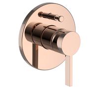 LAUFEN Kartell Set de montage final d'une main pour mitigeur de bain encastré pour Simibox Standard ou Simibox light, clapet anti-retour de tuyau intégré, H3213360820001, Couleur: Or rose