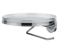 LAUFEN Kartell Support de papier toilette, L/P : 185/185 mm, disque déco cristal, H3843320040001