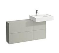 LAUFEN Kartell vasque 120x61x27cm 4082920336411, découpe à droite, gris galet