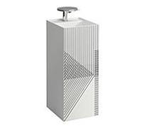 LAUFEN Kartell vasque H811331D011581 37,5x43,5x90cm, décor, filet de ligne, gris, sans trop-plein, 3 trous pour robinet