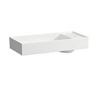 LAUFEN Kartell vasque vasque 8123324001581, 75x35cm, blanc LCC, 3 trous robinetterie, céramique saphir
