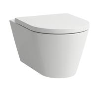 LAUFEN Kartell WC suspendu, chasse deau basse, avec Silent Flush sans rebord, 545x370x355mm, H8213314000001, Couleur: Blanc avec LCC