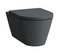 LAUFEN Kartell WC suspendu, chasse deau basse, avec Silent Flush sans rebord, 545x370x355mm, H8213317580001, Couleur: Graphite mat