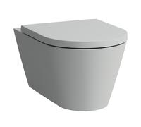 LAUFEN Kartell WC suspendu, chasse deau basse, avec Silent Flush sans rebord, 545x370x355mm, H8213317590001, Couleur: Gris mat