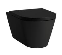 LAUFEN Kartell WC suspendu, chasse deau basse, sans rebord, 545x370x355mm, H8203377160001, Couleur: Noir Mat