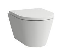 LAUFEN Kartell WC suspendu COMPACT, rinçage profond, sans rebord, 490x370x285mm, H8203337570001, Couleur: Neige (blanc mat)