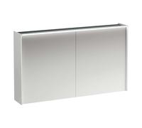 Laufen Lani - Armoire miroir avec éclairage LED, 71x122x21 cm, 2 portes, blanc mat H4038221122601