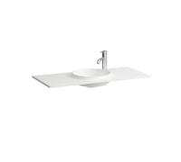 Lani lavabo à poser sur meuble slim en marbond blc mat 980x445x130 - LAUFEN H8140757571141