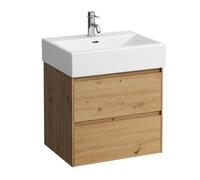 LAUFEN LANI Meuble sous-lavabo, 2 tiroirs, SoftClose, 585x515x445mm, H4035321122671, Couleur: ChÃªne sauvage