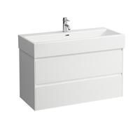 LAUFEN LANI Meuble sous-lavabo, 2 tiroirs, SoftClose, 985x515x450mm, H4035621122601, Couleur: blanc mat