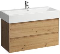 LAUFEN LANI Meuble sous-lavabo, 2 tiroirs, SoftClose, 985x515x450mm, H4035621122671, Couleur: ChÃªne sauvage