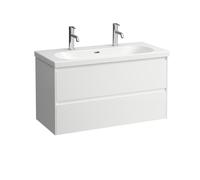 Lani meuble sous lavabo, 2 tiroirs, pour lavabo h810089 - LAUFEN H4035621129901