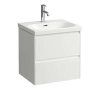 Laufen Lani - Meuble-vasque, 54x45x52 cm, 2 tiroirs, blanc brillant H4035221122611
