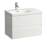 Laufen Lani - Meuble-vasque, 74x45x52 cm, 2 tiroirs, blanc brillant H4035921122611