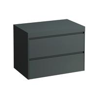 LAUFEN LANI Plan de lavabo gris signalisation incl. meuble sous-lavabo, sans découpe, 785x495x580mm, H4055501122661