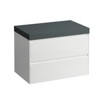 LAUFEN LANI Plan de lavabo gris signalisation incl. meuble sous-lavabo, sans découpe, 785x495x580mm, H4055501129991, Couleur: multicolore