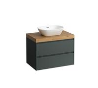 LAUFEN LANI Plan de toilette chêne sauvage incl. meuble sous-lavabo, 1 découpe au centre, 785x495x580mm, H4065511122661