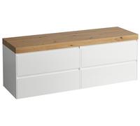 LAUFEN LANI Plan de toilette chêne sauvage incl. meuble sous-lavabo, sans découpe, 1570x495x580mm, H4065901129991