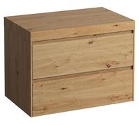LAUFEN LANI Plan de toilette chêne sauvage incl. meuble sous-lavabo, sans découpe, 785x495x580mm, H4065501122671