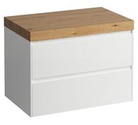 LAUFEN LANI Plan de toilette chêne sauvage incl. meuble sous-lavabo, sans découpe, 785x495x580mm, H4065501122611