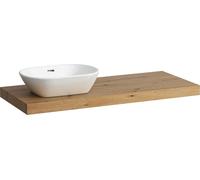 LAUFEN LANI Plan de toilette, une découpe à gauche, 1185x495x65mm, H4046721122671