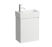 LAUFEN LANI pour Kartell Meuble sous-lavabo, 1 porte, charnières à gauche, 435x270x515mm, H4039011122601, Couleur: Blanc mat