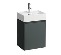 LAUFEN LANI pour Kartell Meuble sous-lavabo, 1 porte, charnières à gauche, 435x330x515mm, H4039111122661, Couleur: Trafic gris