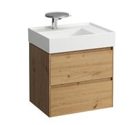 LAUFEN LANI pour Kartell Meuble sous-lavabo, 2 tiroirs, 585x450x515mm, pour H810334, H4039321122671, Couleur: ChÃªne sauvage