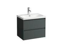 LAUFEN LANI pour meuble sous-lavabo Lua, 2 tiroirs, SoftClose, 635x515x445mm, H4035421122661, Couleur: Trafic gris