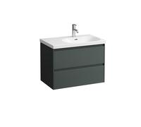 LAUFEN LANI pour meuble sous-lavabo Lua, 2 tiroirs, SoftClose, pour tablette WC gauche, 750x515x445mm, H4035821122661, Couleur: Trafic gris