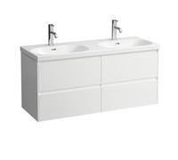 LAUFEN LANI pour meuble sous-lavabo Lua, 4 tiroirs, SoftClose, 1185x515x445mm, H4035741122601, Couleur: blanc mat