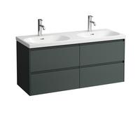 LAUFEN LANI pour meuble sous-lavabo Lua, 4 tiroirs, SoftClose, 1185x515x445mm, H4035741122661, Couleur: Trafic gris