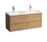 LAUFEN LANI pour meuble sous-lavabo Lua, 4 tiroirs, SoftClose, 1185x515x445mm, H4035741122671, Couleur: ChÃªne sauvage
