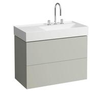 LAUFEN Laufen Meuble sous-lavabo KARTELL 600x880x450mm, 2 tiroirs gris galet