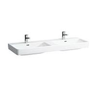 LAUFEN LAUFEN Pro S double vasque 8149684001091 130 x 46 cm, sans trou pour robinetterie, avec trop-plein