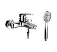 LAUFEN Laurin Robinetterie de baignoire en applique avec mitigeur monocommande, HF500760100600,