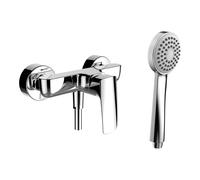 Laurin mitigeur de douche mural avec garniture de douche chromé - LAUFEN HF500750100600