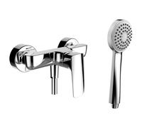 Laufen Laurin - Set de douche avec mitigeur, 1 jet, chrome HF500750100600