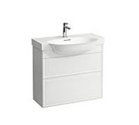 LAUFEN The New Classic Meuble sous-lavabo, 2 tiroirs, 775x315x675mm, H4060420856311, Couleur: Blanc brillant