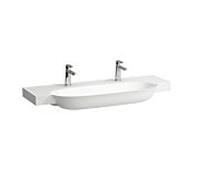 LAUFEN Le nouveau H8138584001151 sous, sans trop-plein, avec 2 trous pour robinetterie, LCC