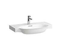 LAUFEN Le nouveau lavabo classique H8138557571081 sous, avec trop-plein, avec 3 trous pour robinetterie, blanc mat