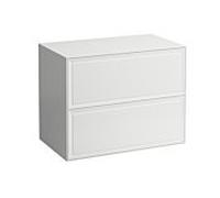 LAUFEN Le nouveau meuble à tiroirs / buffet H4060160856271 77,5x60x45,5cm, 2 tiroirs, buffet sans découpe, gris signalisation