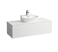 LAUFEN The New Classic Sideboard, découpe au centre, 1175x455x345mm, 1 tiroir, pour lave-mains à poser H816852, H4060230856281, Couleur: Chêne noirci