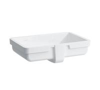 LAUFEN Living City lavabo encastré par le bas, avec trop-plein, partie inférieure polie, 490x310mm, blanc, H8124310001091