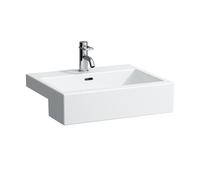 LAUFEN Living City lavabo semi-encastré, avec trop-plein, sans trou pour robinet, 550x460mm, blanc, H8134320001091