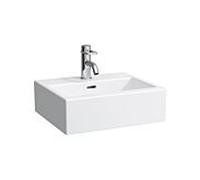 LAUFEN Living City lave-mains 8154320001091 45 x 38 cm, blanc , avec trop-plein, sans trou pour robinet