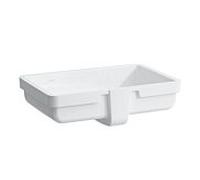 Laufen Living - Lavabo à encastrer, 55x36 cm, sans trou pour robinetterie, blanc H8124310001551
