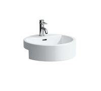Laufen Living - Lavabo à encastrer 46x46 cm, avec 1 trou pour robinetterie, blanc H8134310001041